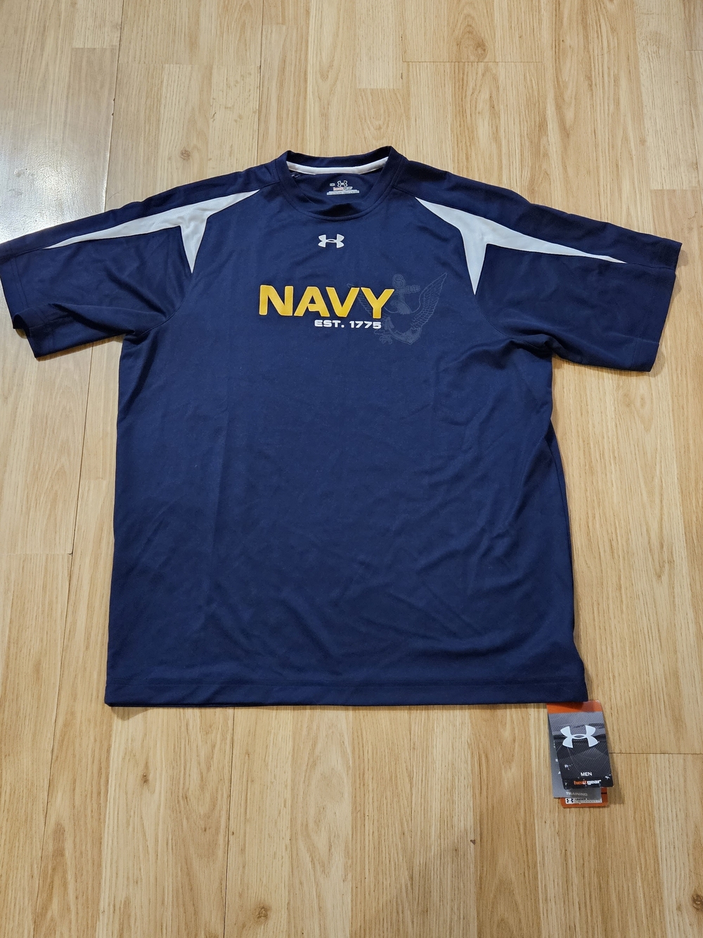Under Armour HeatGear Men’s Navy Short-Sleeve Performance Tee - Size MD